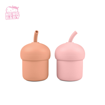 Toddler Silicone Spill Proof Drinking Sippy Cup 180ml Custom Logo