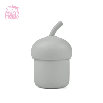 Toddler Silicone Spill Proof Drinking Sippy Cup 180ml Custom Logo
