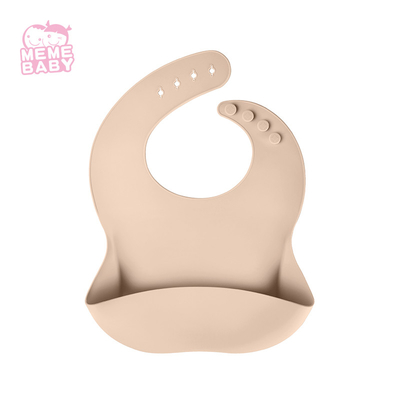 Silicone Baby Food Catching Bib Easy To Carry Transparent Portable Child Bib