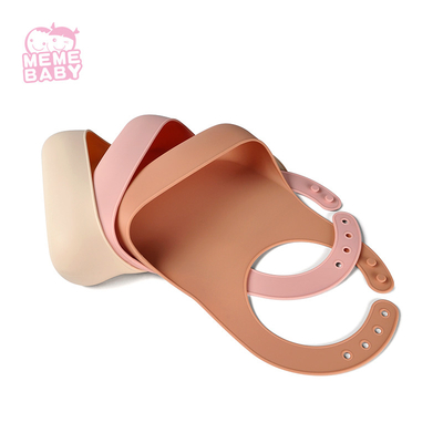 CPC Approval Durable Adjustable Food Catching Bib For Girls Boys