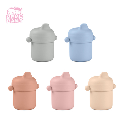 6oz Customized Tight Lid Infant Silicone Cup Spout Cup For Smoothie