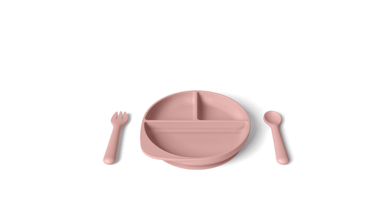 Waterproof Silicone Suction Weaning Set Silicone Dinnerware Set BPA Free