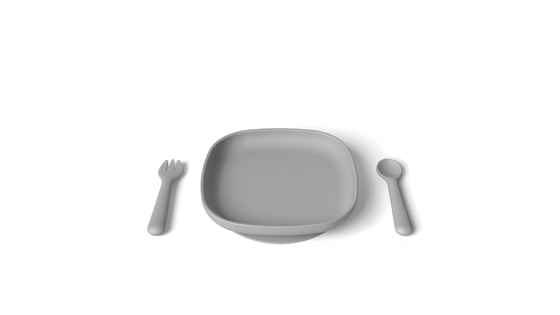 Waterproof Silicone Suction Weaning Set Silicone Dinnerware Set BPA Free